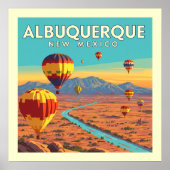 Vintage Albuquerque New Mexico Poster (Voorkant)