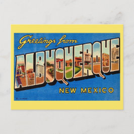 Vintage Albuquerque NM Groet Briefkaart