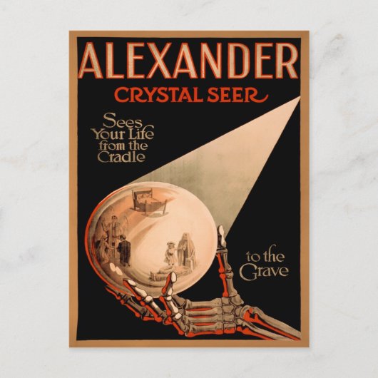 Vintage Alexander Seer Poster Briefkaart (Voorkant)