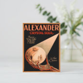 Vintage Alexander Seer Poster Briefkaart (Staand voorkant)