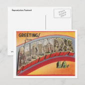 Vintage Alexandria Louisiana Briefkaart (Voorkant / Achterkant)