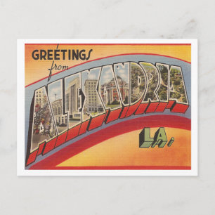 Vintage Alexandria Louisiana Briefkaart