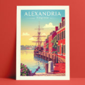 Vintage Alexandria Virginia Briefkaart