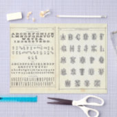 Vintage Alfabet Typografie Decoupage Collage Tissuepapier (Craft)