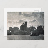 Vintage Alfred Stieglitz Lower Manhattan Poster Briefkaart (Voorkant / Achterkant)