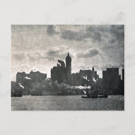 Vintage Alfred Stieglitz Lower Manhattan Poster Briefkaart (Voorkant)