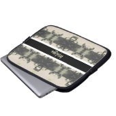 Vintage Algeria Algiers street building Postcard Laptop Sleeve (Voorkant onderkant)