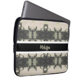 Vintage Algeria Algiers street building Postcard Laptop Sleeve (Voorkant Rechts)