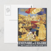 Vintage Algerije - honderdjarig bestaan Briefkaart (Voorkant / Achterkant)