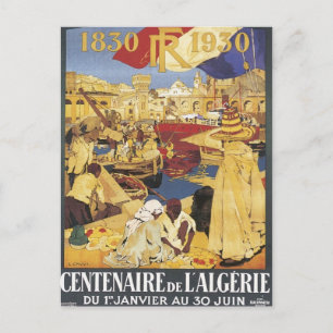 Vintage Algerije - honderdjarig bestaan Briefkaart