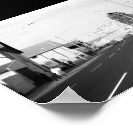 Vintage Algerije - straatbouw Algiers Poster (Hoek)