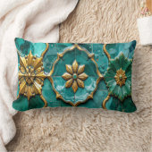 Vintage Algerijnse Turquoise Keramische Kunst Kuss Kussen (Deken)