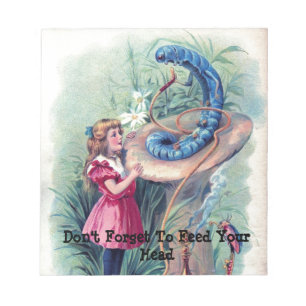 Vintage Alice Feed Your Head Notitieblok