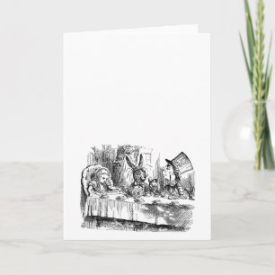 Vintage Alice in theekransje van de Hoedenmaker Kaart