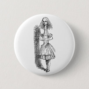 Vintage Alice in Wonderland door Tenniel Ronde Button 5,7 Cm