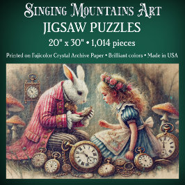 Vintage Alice in Wonderland Illustration Fantasy Legpuzzel