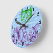 Vintage Alice in Wonderland Ronde Klok (Hoek)