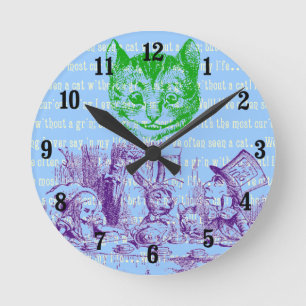  Vintage Alice in Wonderland Ronde Klok