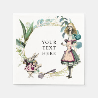 Vintage Alice in Wonderland servetten