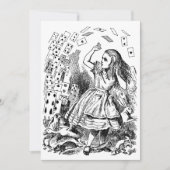 Vintage Alice in Wonderland, Speelkaarten vliegen (Voorkant)