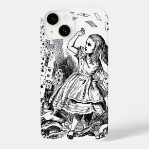Vintage Alice in Wonderland, Speelkaarten Vliegen Case-Mate iPhone 14 Hoesje
