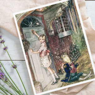 Vintage Alice in Wonderland The Frog Footman Briefkaart
