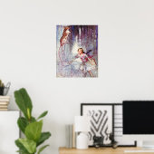 Vintage Alice in Wonderland The Leaping Mouse Poster (Thuiskantoor)