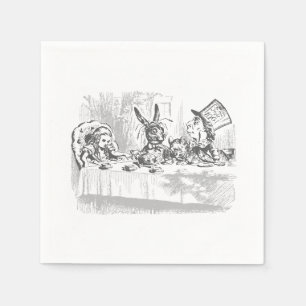 Vintage Alice in Wonderland Thee Feest Papieren Se Servetten