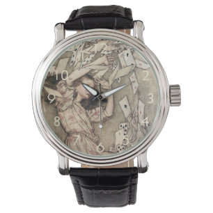 Vintage Alices Avonturen in Wonderland door Rackha Horloge
