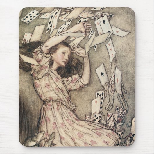 Vintage Alices Avonturen in Wonderland door Rackha Muismat (Voorkant)