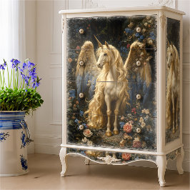 Vintage Alicorn Bos Eenhoorn Decoupage Ambacht Tissuepapier