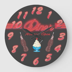 Vintage All American Diner Grote Klok
