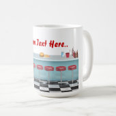 Vintage All American Diner Koffiemok (Voorkant rechts)