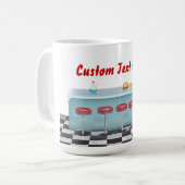 Vintage All American Diner Koffiemok (Voorkant links)
