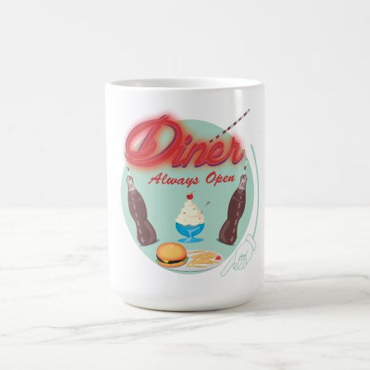 Vintage All American Diner Koffiemok (Center)