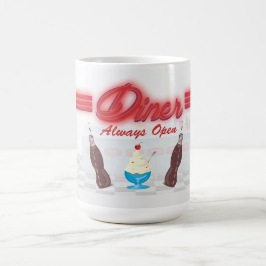 Vintage All American Diner Koffiemok (Center)