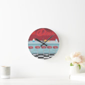Vintage All American Diner Ronde Klok (Huis)