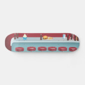 Vintage All American Diner Skateboard (Horizontaal)