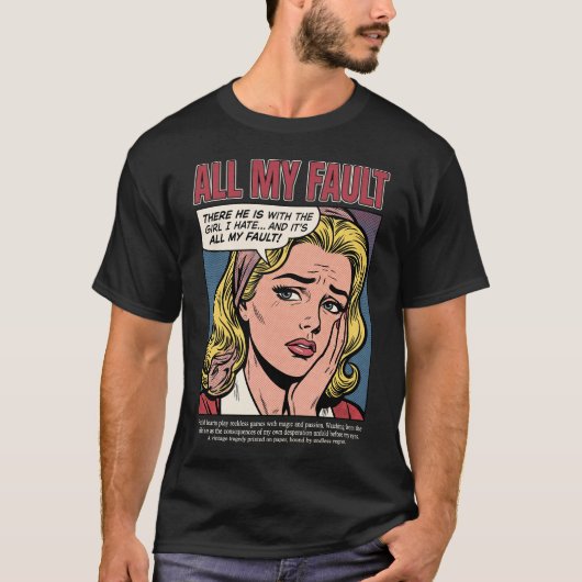Vintage All My Fault Tshirt (Voorkant)
