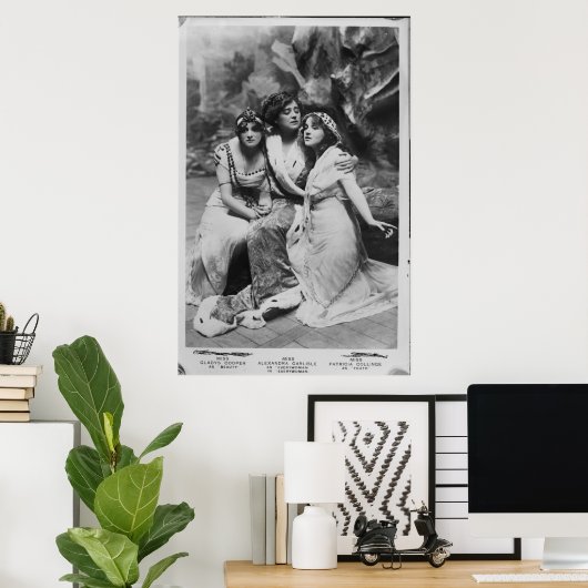 Vintage-alleenstaande speciale foto poster (Thuiskantoor)