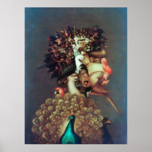Vintage Allegorie van Lucht door Giuseppe Arcimbol Poster