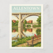 Vintage Allentown  Pennsylvania Briefkaart (Voorkant)
