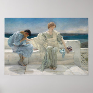Vintage Alma-Tadema Stel Me Geen Vragen Meer Fine  Poster