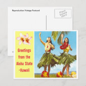 Vintage Aloha Briefkaart (Voorkant / Achterkant)
