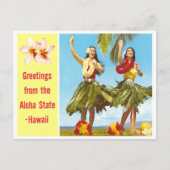 Vintage Aloha Briefkaart (Voorkant)