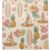 Vintage Aloha Douchegordijn (Voorkant)