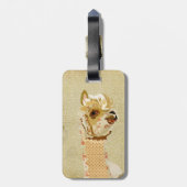 Vintage Alpaca Bagagelabel (Achterkant verticaal)