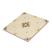 Vintage Alternating Medallions Pattern Tegeltje (Zijkant)