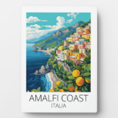 Vintage  Amalfi Coast Italy Retro Travel Fotoplaat (voorkant)