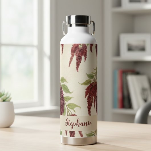 Vintage Amaranth Bloemenvriend Geschenk Waterfles